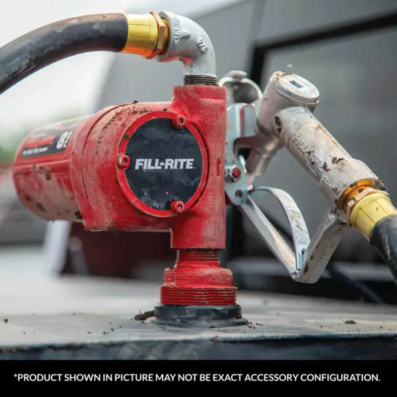 Fill-Rite 8 GPM 12V DC Transfer Tank Pump with Nozzle Model FR8 - Image 5