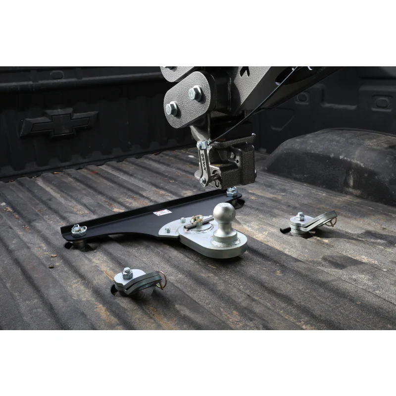 GEN-Y GoosePuck 5" offset ball-puck mount for GM Short Bed 2020 to current 25K Towing (With EXT ball assembly and 102436 ) Model GH-21007 - Image 2