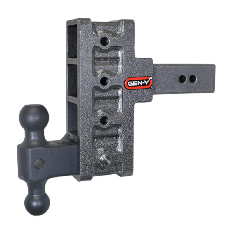 GEN-Y MEGA-DUTY 2.5" Offset Shank 3" Rise, 6" Drop 3K TW 21K Hitch & GH-061 Dual-Ball Model GH-914
