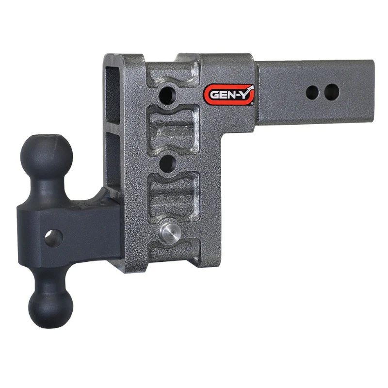 GEN-Y MEGA-DUTY 3" Shank 6" Drop 3.5K TW 32K Hitch & GH-0161 Dual-Ball Model GH-1713