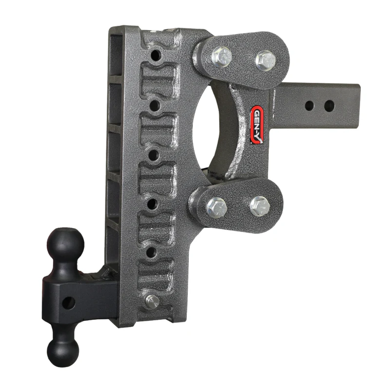 GEN-Y The BOSS TORSION-FLEX 3" Shank 12" Drop 2.4K TW 21K Hitch & GH-061 Dual-Ball Model GH-1816