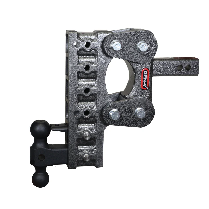 Gen-Y The BOSS TORSION-FLEX 2" Shank 10" Drop 1.1K TW 10K Hitch Dual-Ball Pintle Lock Model GH-1026