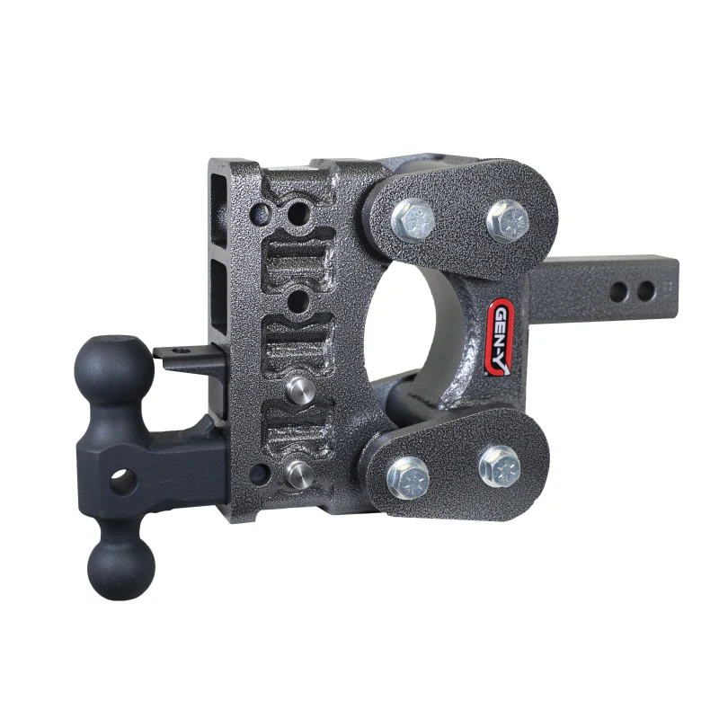 Gen-Y The BOSS TORSION-FLEX 2" Shank 5" Drop 1.7K TW 16K Hitch Dual-Ball & Pintle Lock Model GH-1224