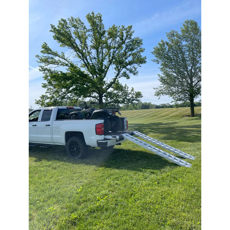 Gen-Y 1 pair Heavy Duty 7 foot Aluminum Loading Ramps 14" x 84" 3K Capacity Per Ramp Model GH-16084 - Image 5