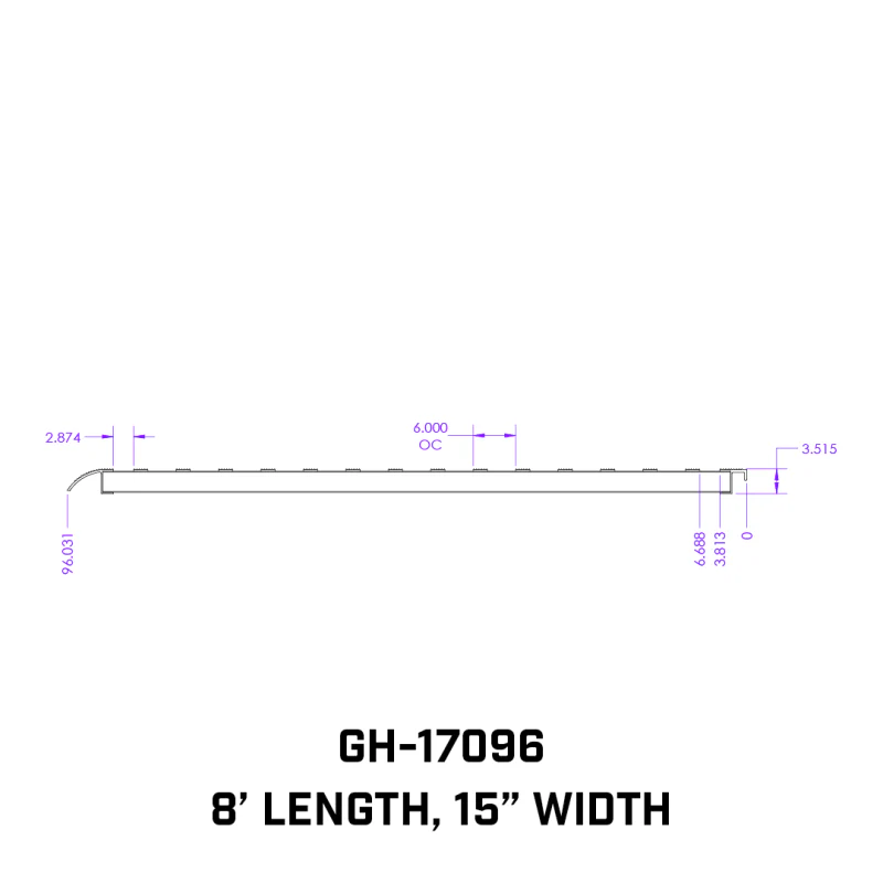 Gen-Y 1 pair Extreme Duty 8 foot Aluminum Loading Ramps 15" x 96" 7K Capacity Per Ramp Model GH-17096 - Image 9