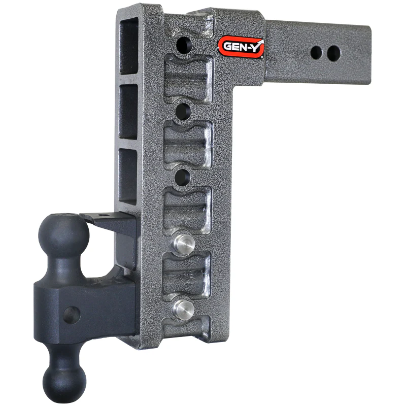 Gen-Y MEGA-DUTY 3" Shank 12" Drop 3.5K TW 32K Hitch with Dual-Ball & Pintle Lock Model GH-1725