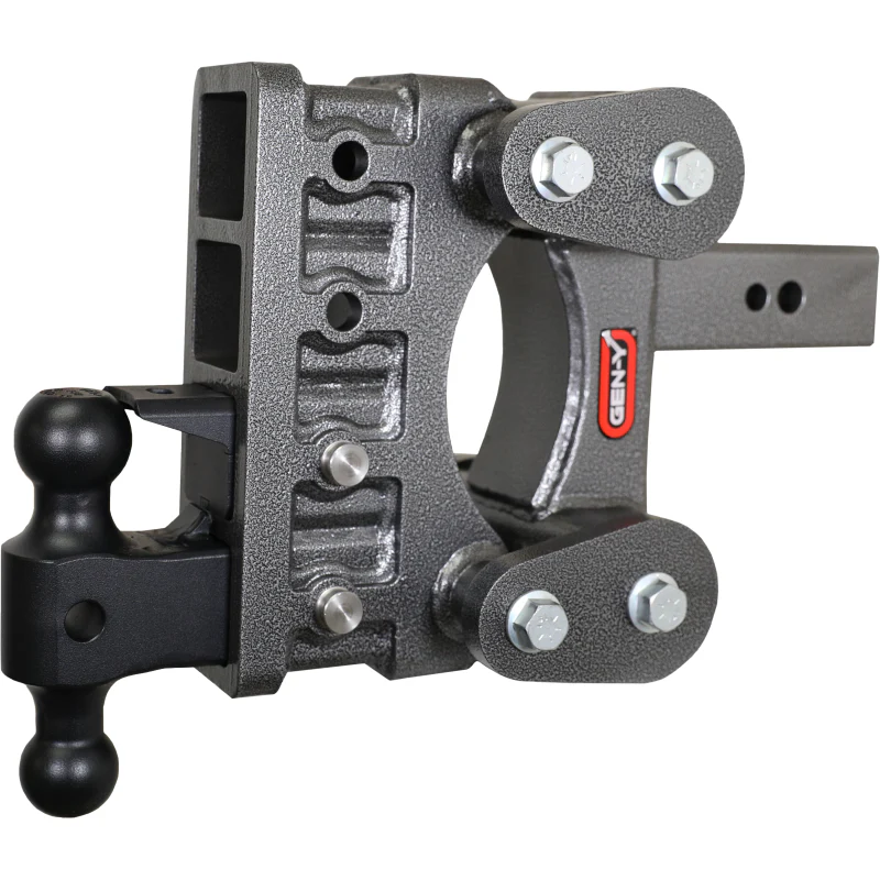 Gen-Y The BOSS TORSION-FLEX 2.5" Shank 6" Drop 3.5K TW 32K Hitch Dual-Ball Pintle Lock Model GH-2124