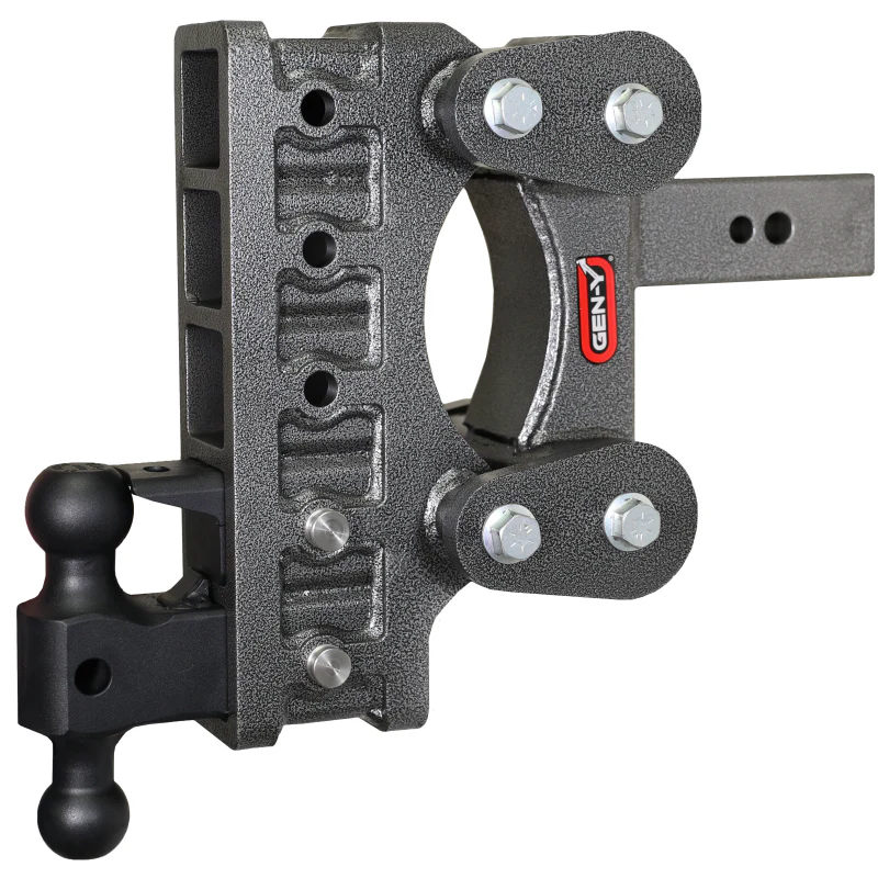 Gen-Y The BOSS TORSION-FLEX 2.5" Shank 9" Drop 3.5K TW 32K Hitch Dual-Ball Pintle Lock Model GH-2125