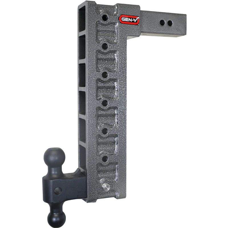 Gen-Y MEGA-DUTY 2.5" Shank 18" Drop 3K TW 21K Hitch Dual-Ball & Stabilizer Kit Model GH-617