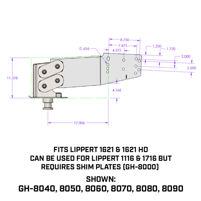Gen-Y EXECUTIVE TORSION-FLEX 5th Wheel King Pin 4.5K-6.5K pin weight range 30K Towing Model GH-8070 - Image 7