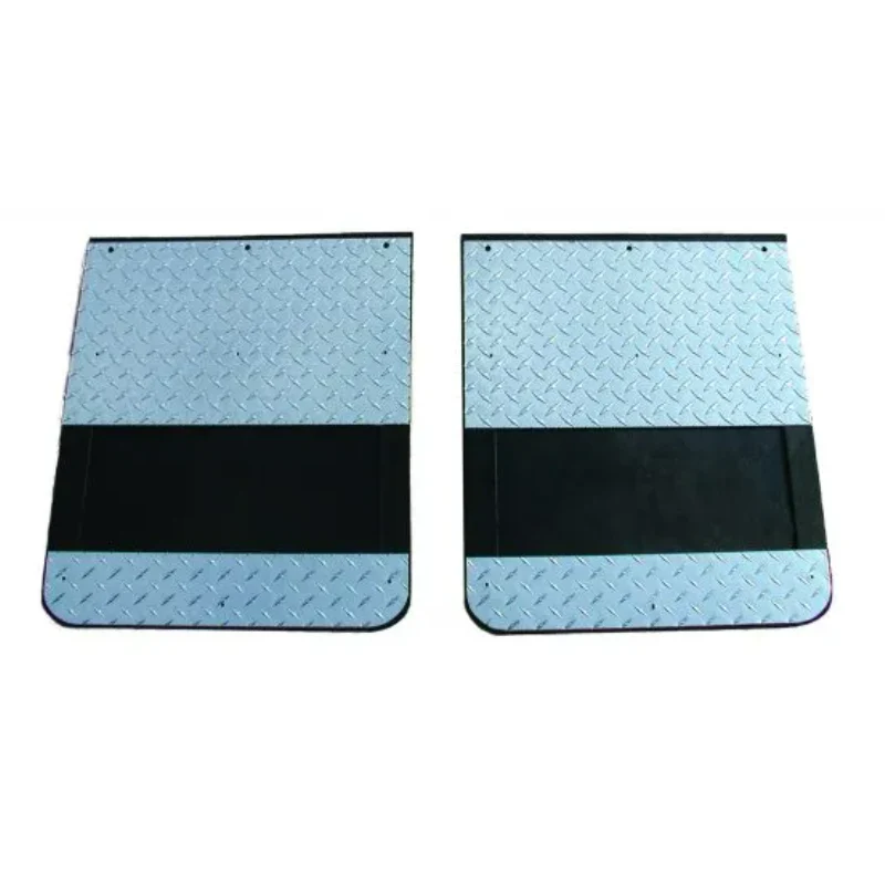 Go Industries Dually Mud Flap Set - Diamond Tread Set - Includes Flaps, Brackets, Diamond Tread Weights and Stiffeners Model D726SET