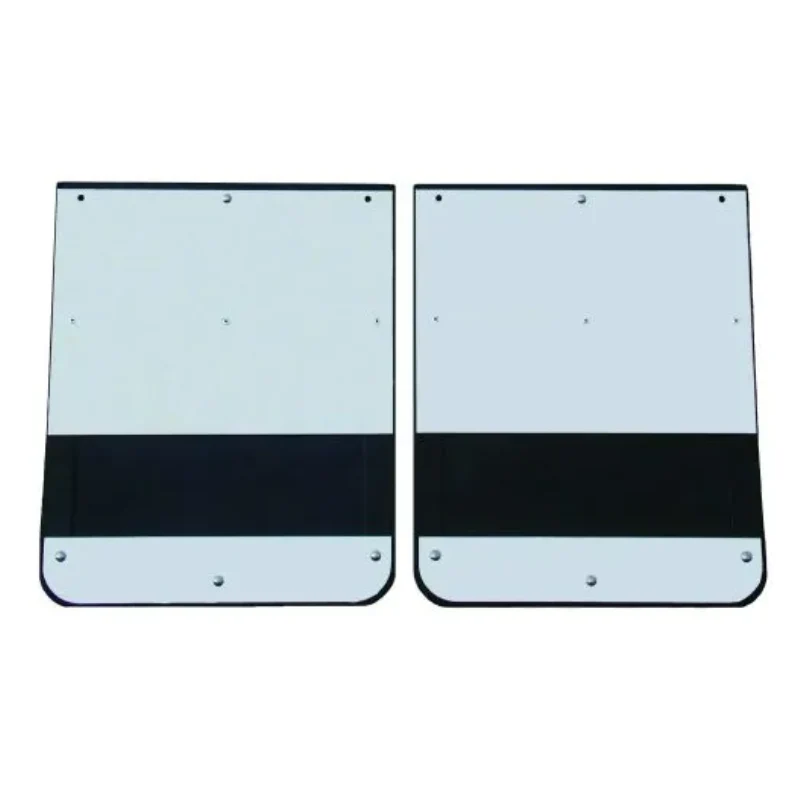 Go Industries Dually Mud Flap Set - Stainless Steel Set - Includes Flaps, Brackets, Stainless Weights and Stiffeners Model S726SET