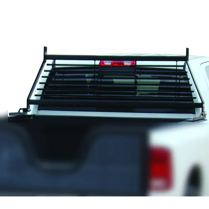 Go Industries Flat Iron Headache Rack - Black Model 20703B