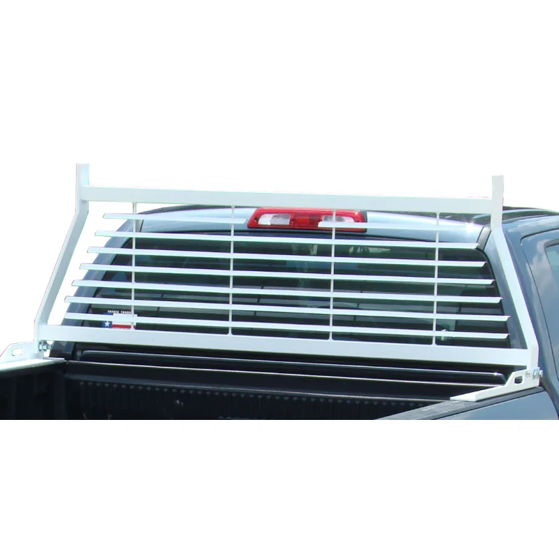 Go Industries Flat Iron Headache Rack - White Model 20756
