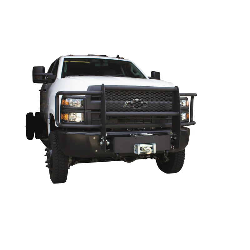 Go Industries Welded Winch Grille Guard w/Carrier - Black Model ET004 - Image 16