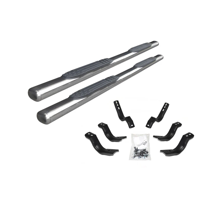 Go Rhino 4" 1000 Series Step Nerf Bars with Mounting Bracket Kit Model 104435180PS