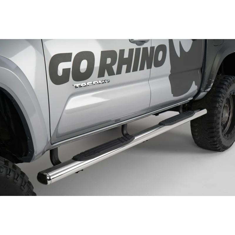 Go Rhino 4" 1000 Series Step Nerf Bars with Mounting Brackets Model 104443580PS - Image 2