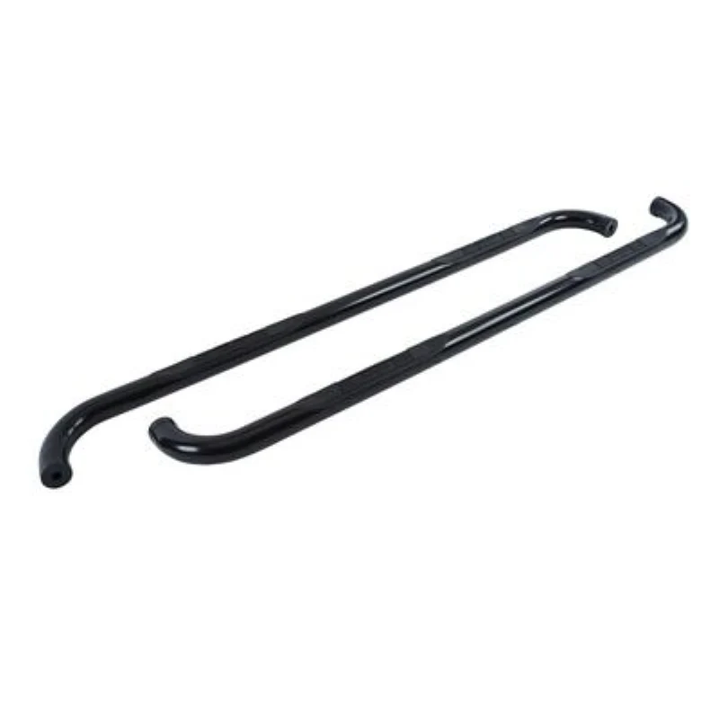 Go Rhino 4000 Series Step Nerf Bars with Mounting Brackets Kit Black Powder Coat Model 4096B