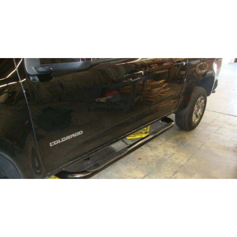 Go Rhino 4000 Series Step Nerf Bars with Mounting Brackets Kit Black Powder Coat Model 4237B - Image 2