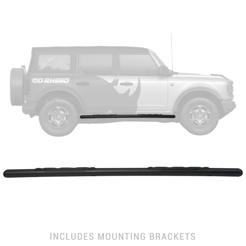 Go Rhino 5" 1000 Series Step Nerf Bars with Mounting Brackets Kit Model 105412973T - Image 4