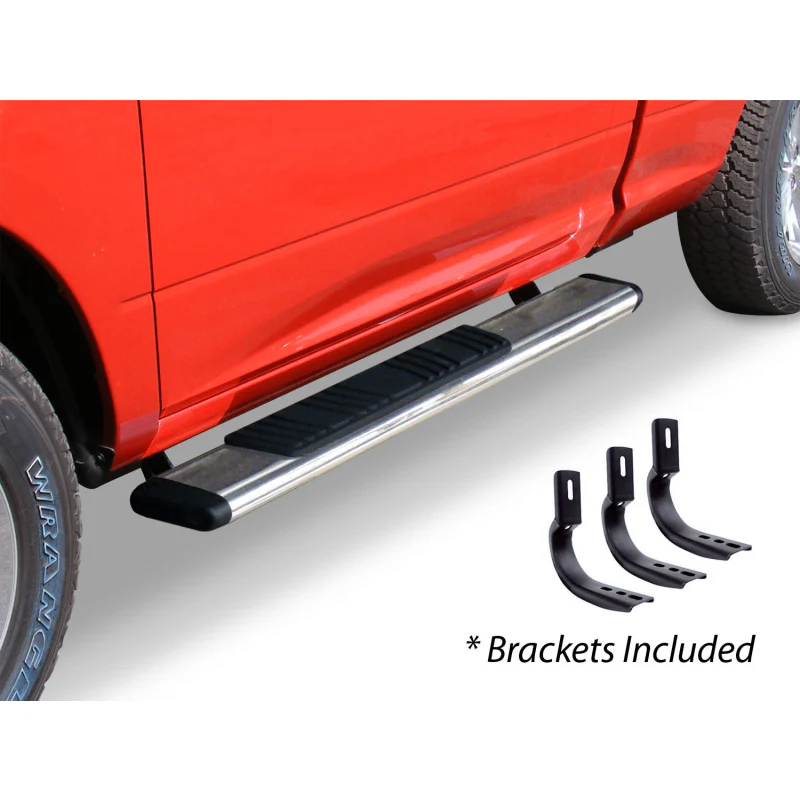 Go Rhino 5" OE Xtreme Low Profile Step Nerf Bars with Mounting Brackets Kit Model 685404552PS - Image 2