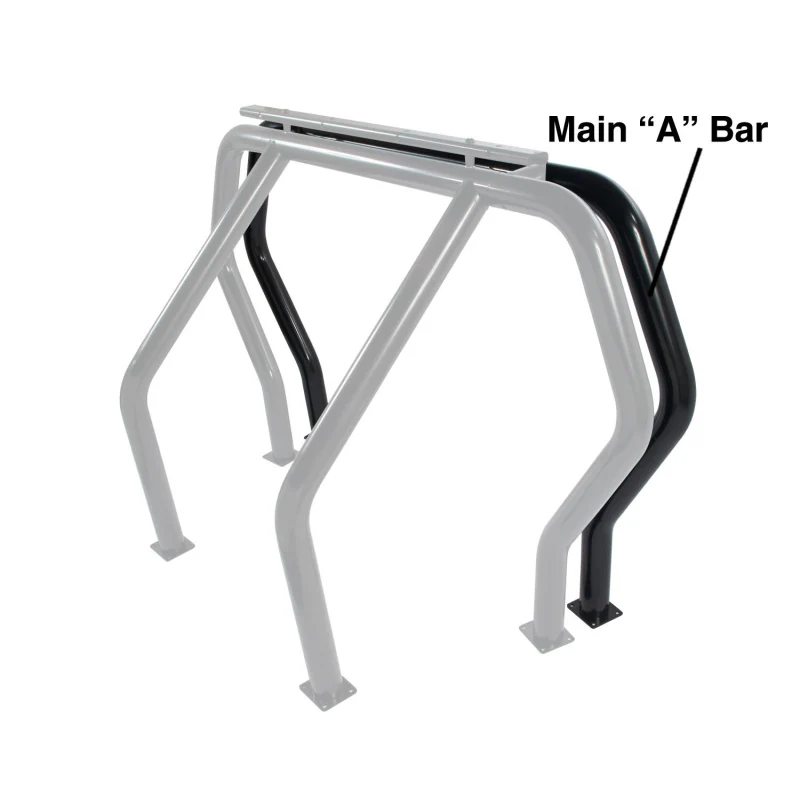 Go Rhino Bed Bar Component Additional Bar Black Powdercoat Model 98001B - Image 2