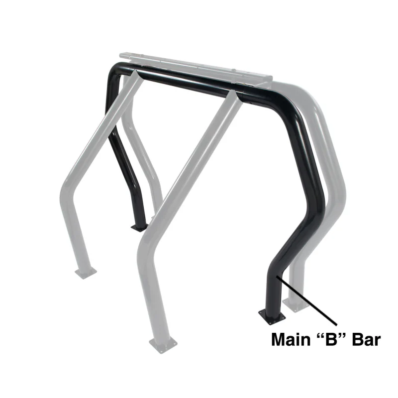 Go Rhino Bed Bar Component Main Bar Black Powdercoat Model 93002B - Image 2