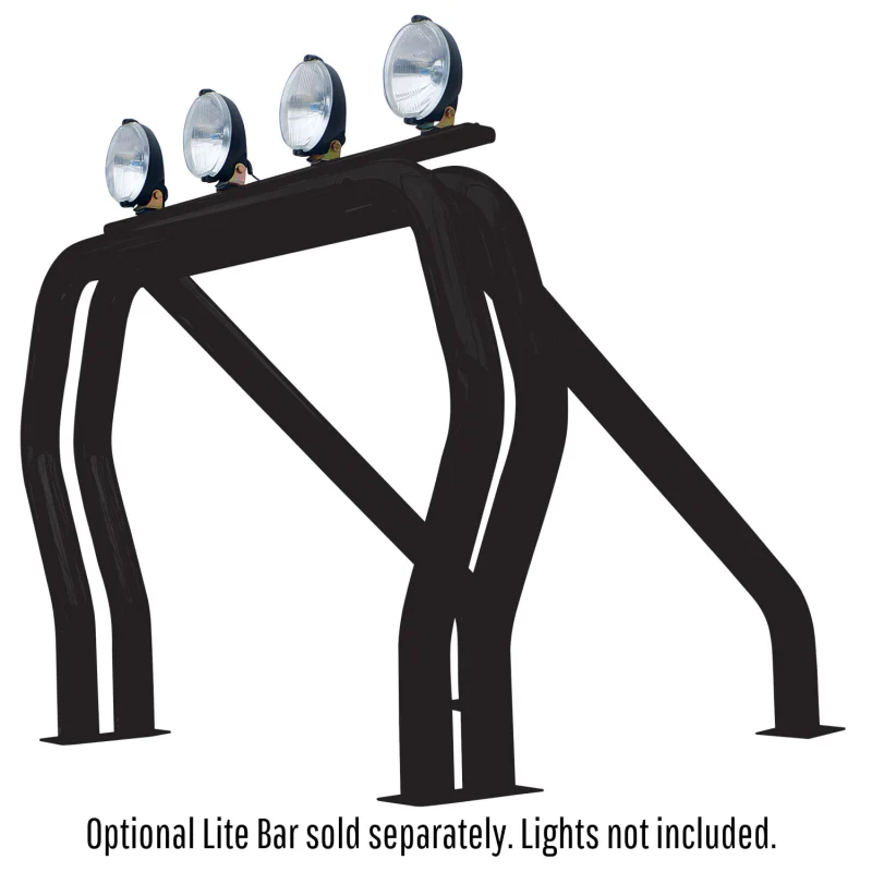 Go Rhino Bed Bars Complete Kit Double Bar/Single Kicker (Between wheel wells) Black Model 9809560DSB - Image 2