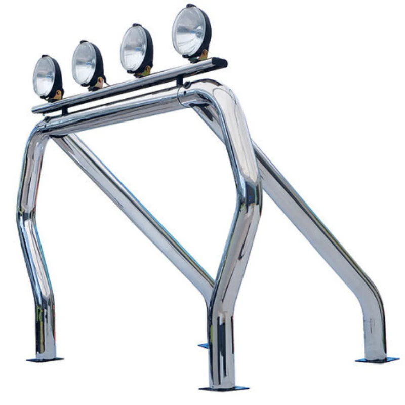 Go Rhino Bed Bars Complete Kit Single Bar/Single Kicker (Between wheel wells) Chrome Model 9209560SSC