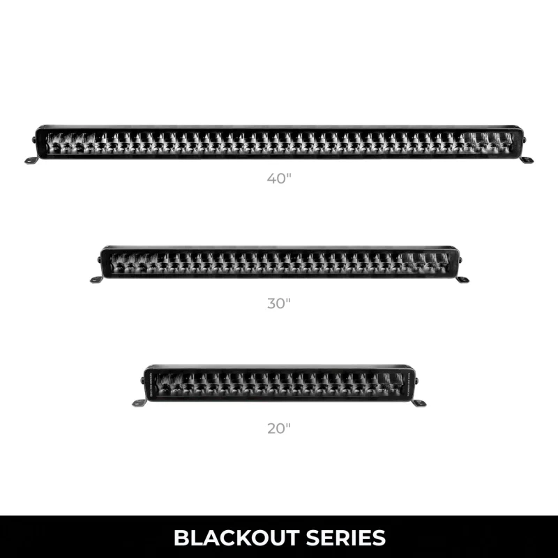 Go Rhino Blackout Series DOUBLELINE 20" Double Row LED Light Bar Model 752002111CDS - Image 4