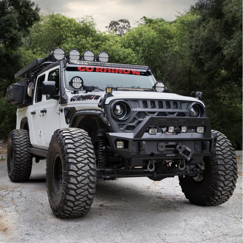 Go Rhino Blackout Series DOUBLELINE 20" Double Row LED Light Bar w/Amber LEDs Model 752002112CDS - Image 7