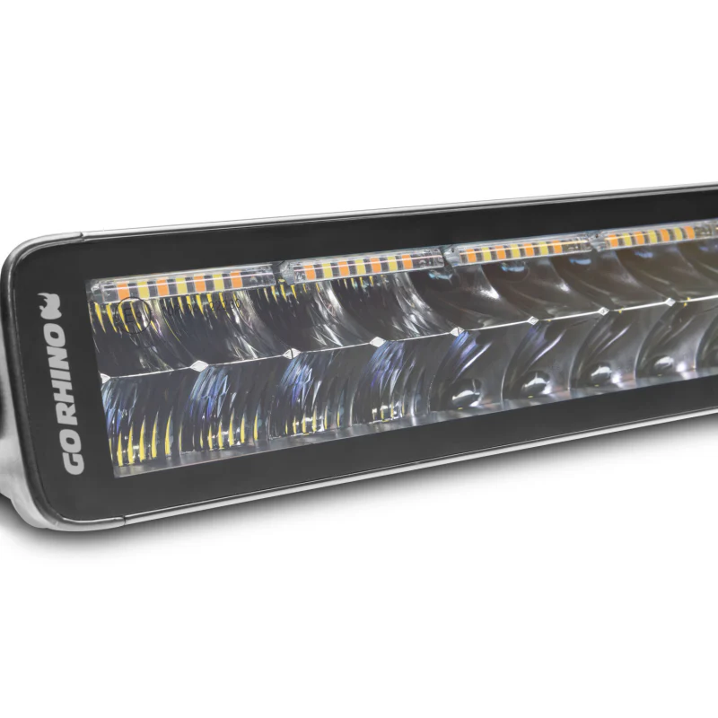 Go Rhino Blackout Series DOUBLELINE 40" Double Row Light Bar w/Amber LEDs Model 754004012CDS - Image 2
