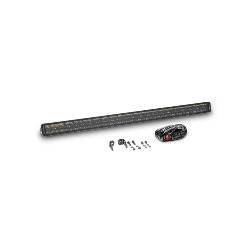 Go Rhino Blackout Series DOUBLELINE 40" Double Row Light Bar w/Amber LEDs Model 754004012CDS - Image 4