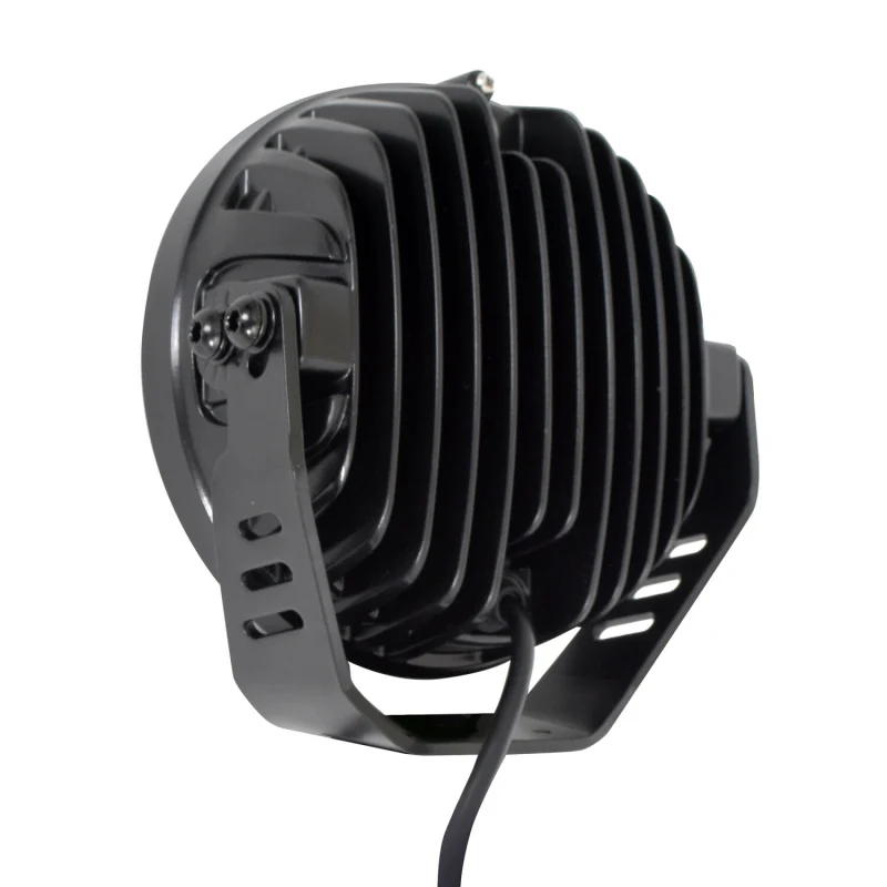 Go Rhino Blackout Series MAXROUND 7" LED Driving Light with Daytime Running Lights Model 750800711DRS - Image 6