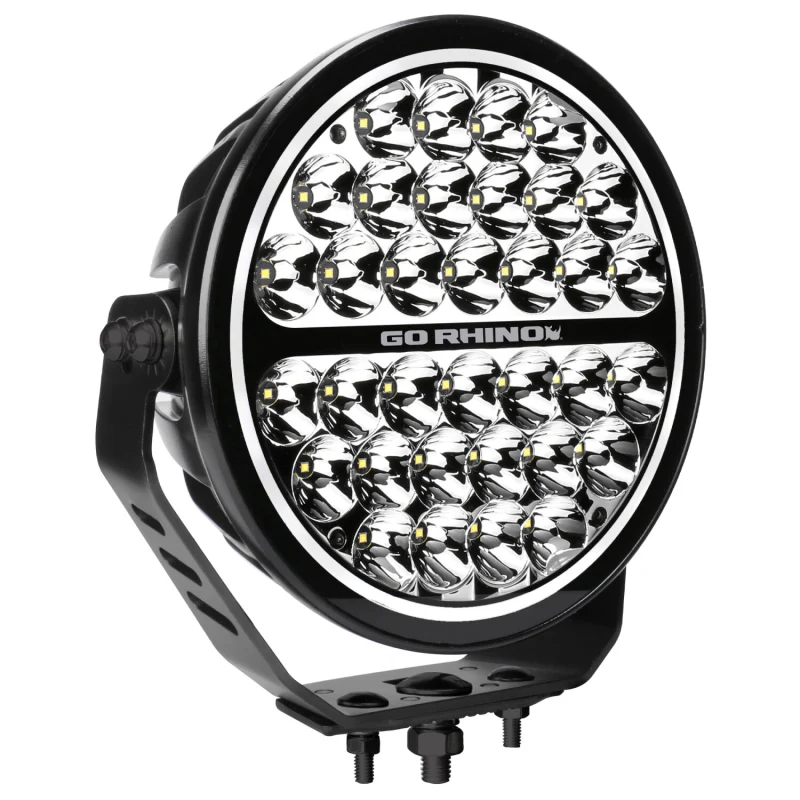Go Rhino Blackout Series MAXROUND 9" Round LED Spot Light w/Daytime Running Lights Model 751700911SRS - Image 6