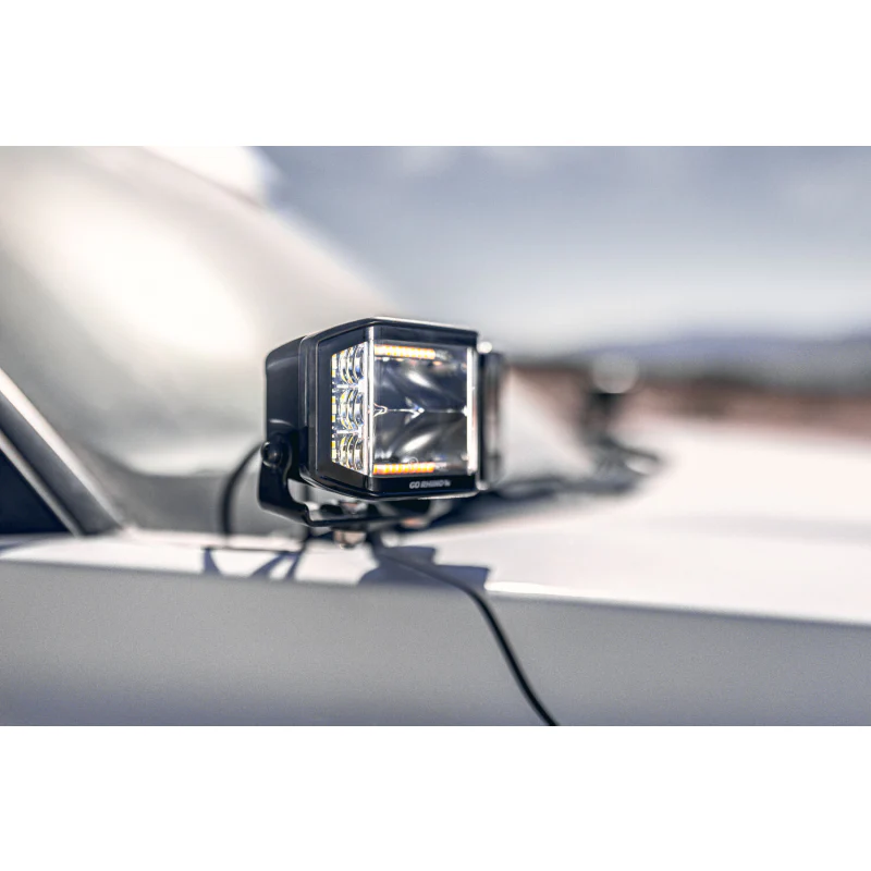 Go Rhino Blackout Series SIDELINE 4x3 LED Cube Spot Lights, W/Amber LED's Model 750700322SCS - Image 7