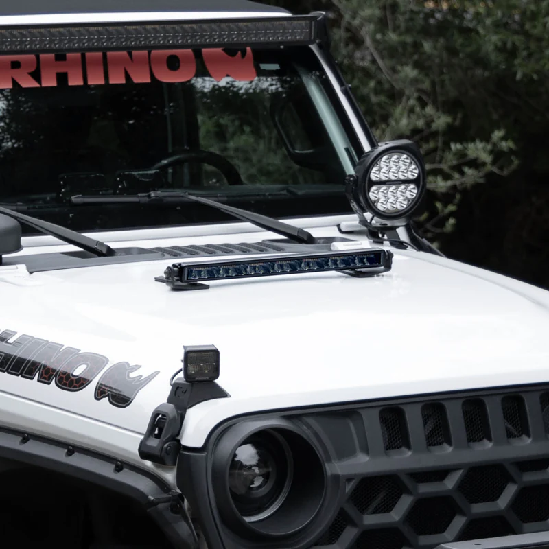 Go Rhino Blackout Series SINGLELINE 20" Single Row LED Light Bar w/Amber LEDs Model 751052012CSS - Image 11