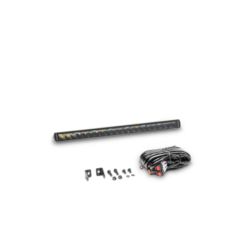 Go Rhino Blackout Series SINGLELINE 20" Single Row LED Light Bar w/Amber LEDs Model 751052012CSS - Image 5