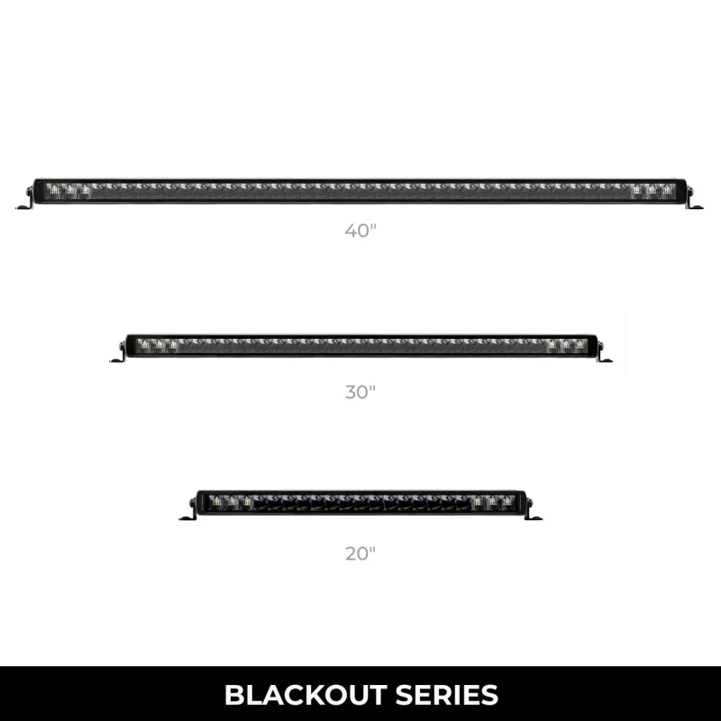 Go Rhino Blackout Series SINGLELINE 30" Single Row LED Light Bar Model 751653201CSS - Image 4
