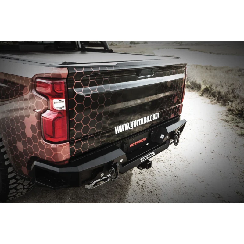 Go Rhino BR20.5 Rear Bumper for Chevrolet Silverado GMC Sierra 1500 Model 28176T - Image 3