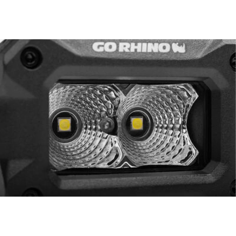 Go Rhino Bright Series 3x2 Rectangular LED Flood Lights Model 751003023FBS - Image 2