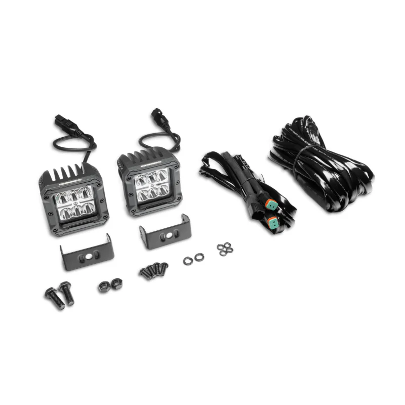 Go Rhino Bright Series 3x3 Cube LED Spot Lights Pair Model 751803023SCS - Image 4