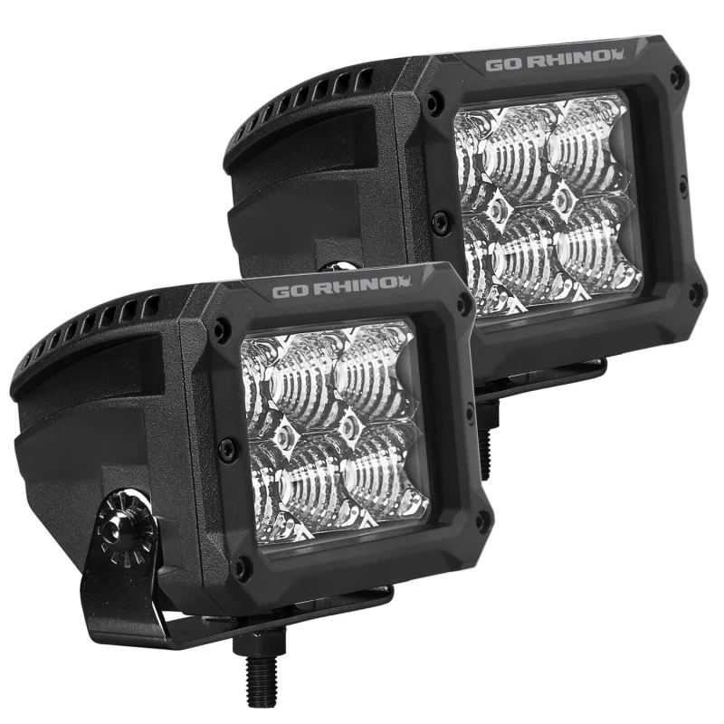 Go Rhino Bright Series 4x3 Rectangular LED Flood Lights Model 753003023FBS - Image 5