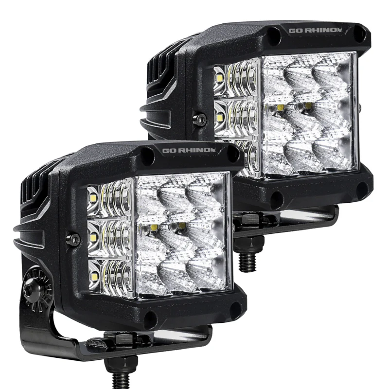 Go Rhino Bright Series SIDELINE 4x3 LED Flood Lights Model 750300323FCS - Image 5