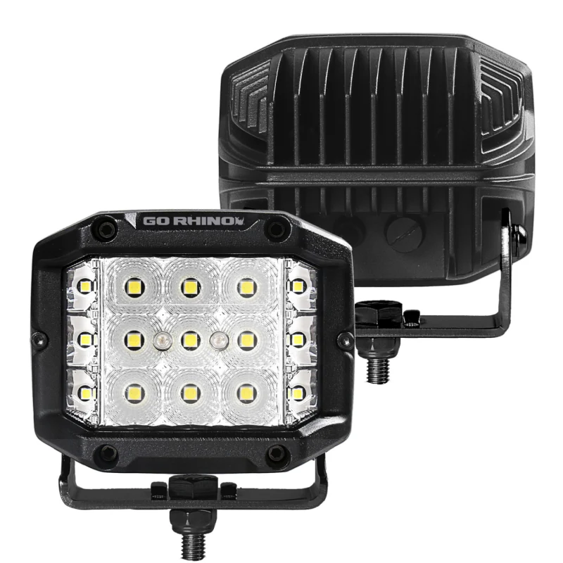 Go Rhino Bright Series SIDELINE 4x3 LED Flood Lights Model 750300323FCS - Image 6