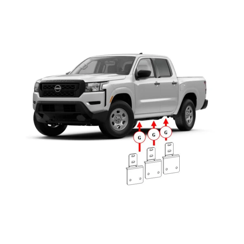 Go Rhino Dominator Xtreme D1 D2 D6 DSS DT Side Steps MOUNTING BRACKETS ONLY Model D64346TK - Image 2