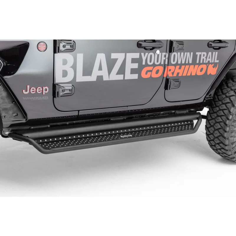 Go Rhino Dominator Xtreme D1 Running Baords with Rocker Panel Mounting Bracket Kit Model D14235T - Image 7
