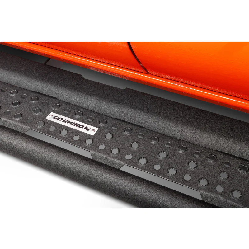 Go Rhino Dominator Xtreme D6 Running Baords with Rocker Panel Mounting Brackets Kit Model D64180T - Image 2