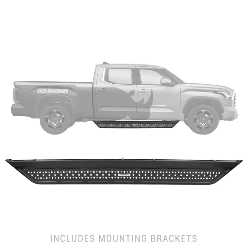 Go Rhino Dominator Xtreme D6 Running Baords with Rocker Panel Mounting Kit Model D64439T - Image 4