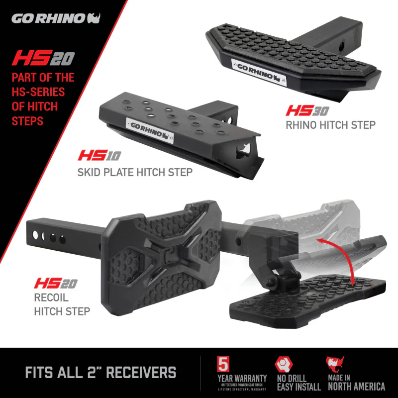 Go Rhino HS-20 Recoil Hitch Step Model HS2012T - Image 2
